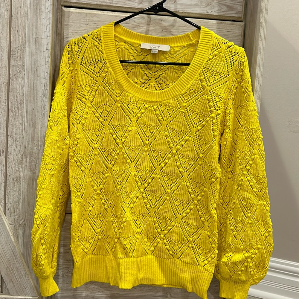 Loft yellow sweater